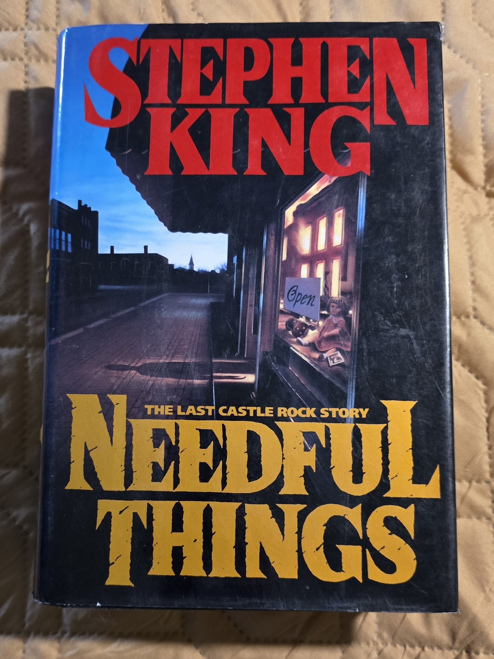 Stephen King Needful Things Hardcover - Black & Yellow Cover